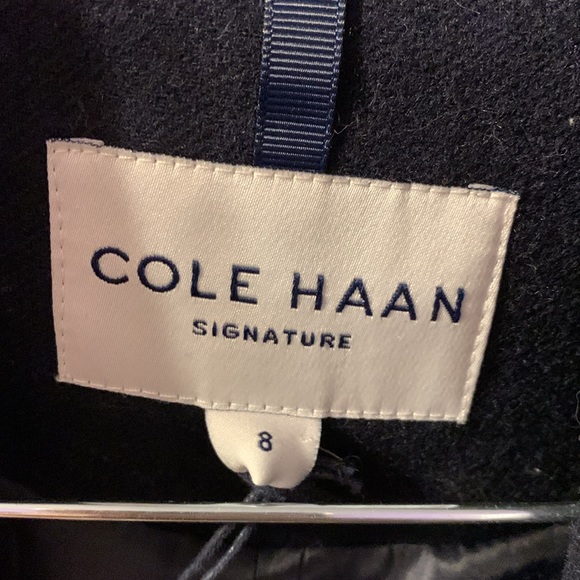 PEA COAT Cole Haan Signature NWT
Flared Belted Wool Blend 
Trench Coat - Picture 6 of 8